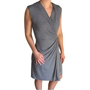 Michael Kors Twist-Front Sleeveless Dress